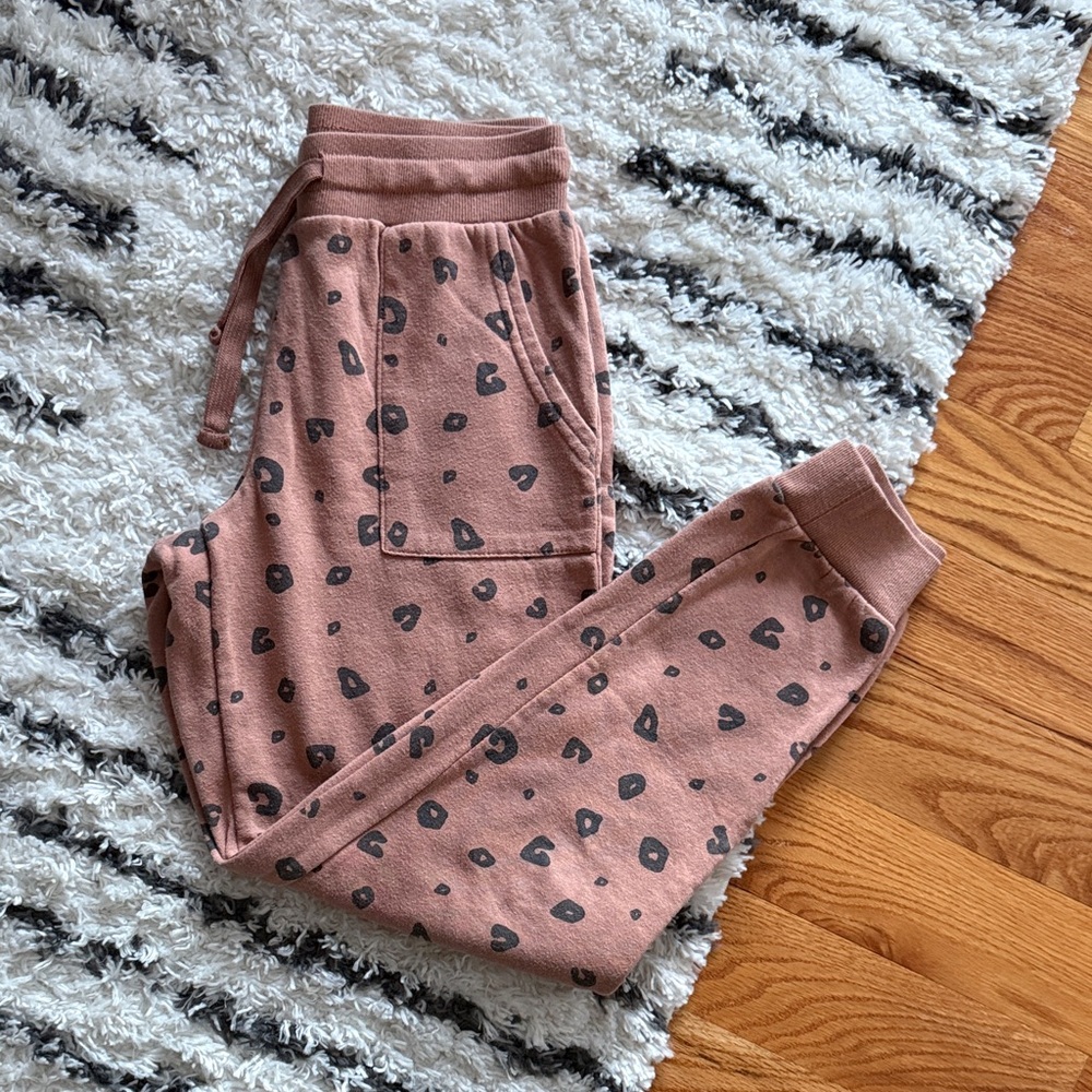 Hippie Rose Leopard 🐆 Print Jogger Pants